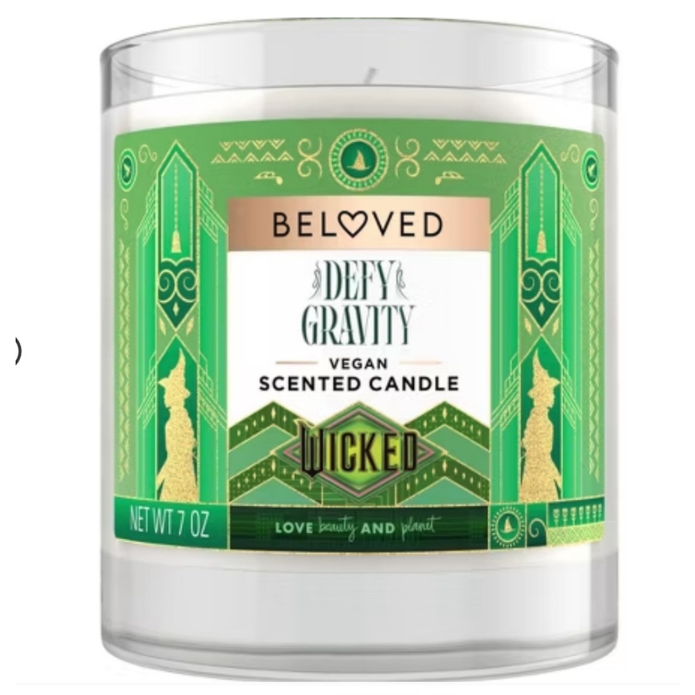 2!! Beloved NWT Wicked Defy Gravity Vegan 1-wick Scent Candle 7oz Cucumber Melon